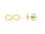 Golden infinity symbol earrings 9k (code S198357)